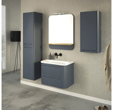 Hängeschrank Devo Gloria 2.0 40x86x21 cm Anschlag rechts glatt blau