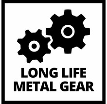 Lange Lebensdauer Metallgetriebe Symbol