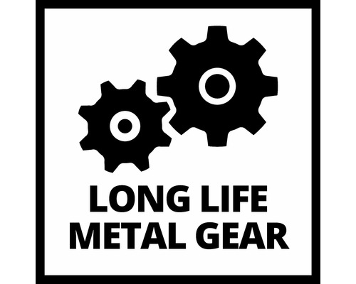 Lange Lebensdauer Metallgetriebe Symbol