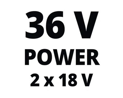 36 Volt Power, 2 mal 18 Volt