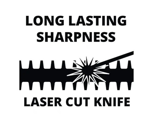 Symbol für langanhaltende Schärfe des Lasercut Messers
