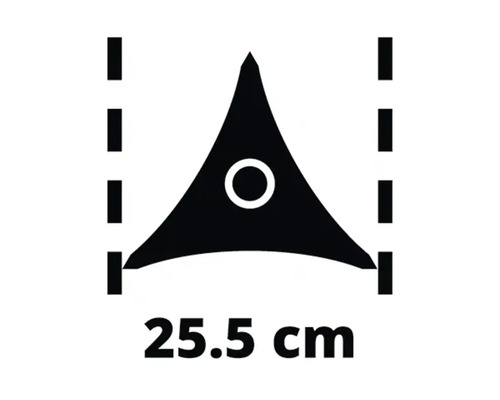 Schnittbreite 25,5 cm