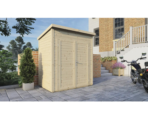 Gerätehaus Bertilo Timmo 1 mit Fußboden 189 x 137 cm natur exclusiv bei Hornbach
