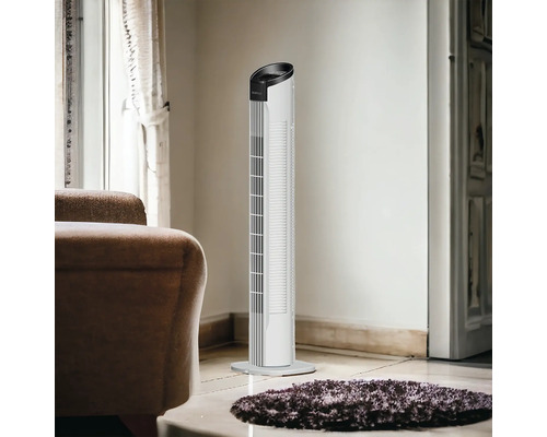 Turmventilator im Wohnzimmer
