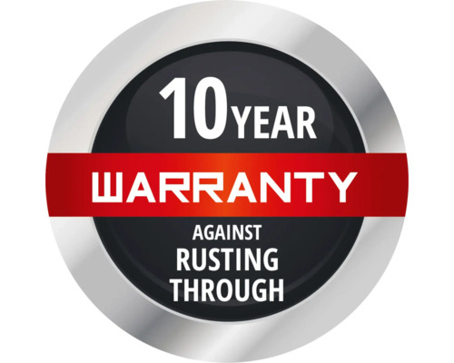 10 Jahre Garantie gegen Durchrosten