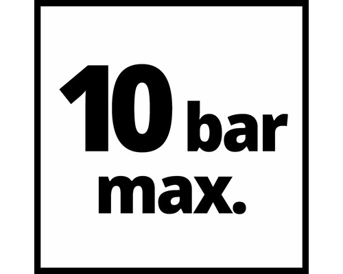 Symbol für maximal 10 bar Druck
