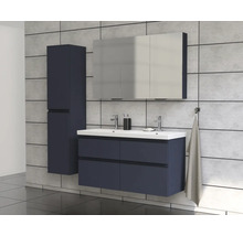 Modernes Badezimmer-Set mit Waschtischunterschrank, Spiegelschrank und Hochschrank
