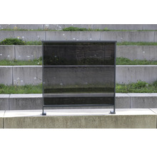 Garten Sichtschutz aus Glas und Metall