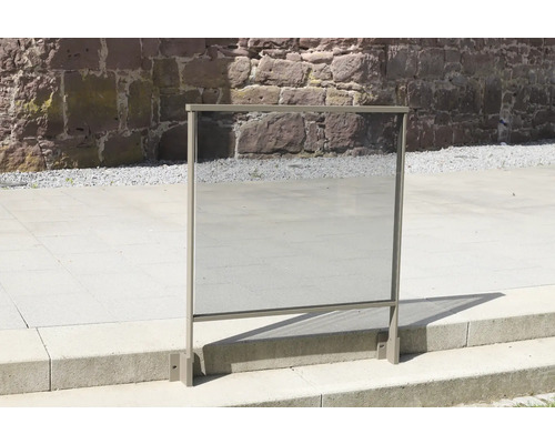 Windschutzwand aus Glas für den Außenbereich