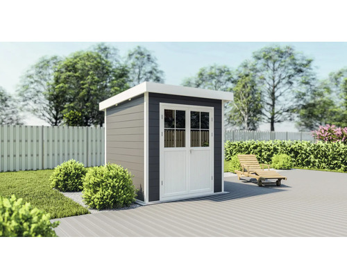 Gartenhaus mit Doppeltür und Satteldach im Garten