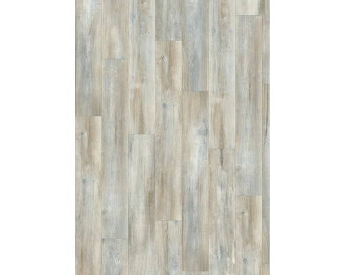 Nahaufnahme von Paneelen in Holzoptik für Bodenbeläge.