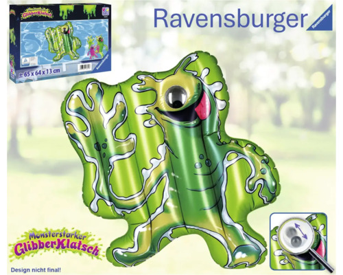 Ravensburger Glibber Klatsch Monsterspaß aufblasbare Luftmatratze mit Monsterdesign