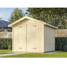 Holzgartenhaus mit Doppeltür im Garten