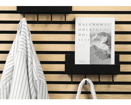 Wandgarderobe mit Haken und Ablage für Jacken und Accessoires