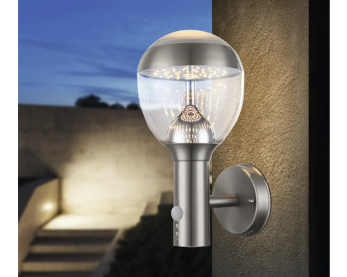 Außenwandleuchte mit Bewegungsmelder zur Wandmontage