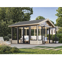 Pavillon Palmako Isabella 14,7 m² 401 x 401 cm natur