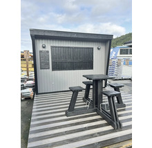 Marktstand Palmako Kira 7,7 m² inkl. Fußboden 355 x 290 cm weiß