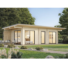 Gartenhaus Palmako Cecilia 21,8 m² inkl. Fußboden 1030 x 460 cm natur