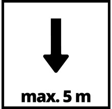 Schild mit der Aufschrift maximale Höhe 5 Meter