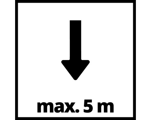Schild mit der Aufschrift maximale Höhe 5 Meter