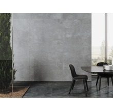 Feinsteinzeug Bodenfliese Industrial Steel 120x260 cm grau seidenmatt lappato rektifiziert