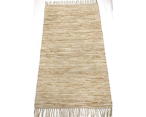 Rechteckiger Teppich mit Fransen