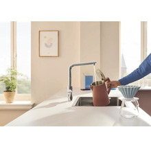 Küchenarmatur mit Filterfunktion Grohe Minta 30600000 supersteel matt 30600000 Einzelarmatur ohne Filter