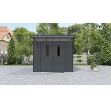 Metall Gerätehaus mit Doppeltür und Oberlicht für den Garten