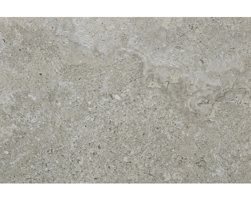 Nahaufnahme einer grauen Fliese mit gesprenkelter Textur.