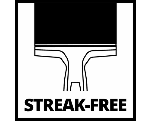 Symbol für streifenfreies Auftragen