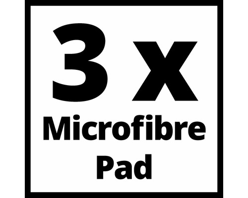 Symbol für drei Microfaser Pads