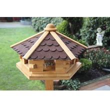 Vogelhaus aus Holz mit Bitumendach für den Garten