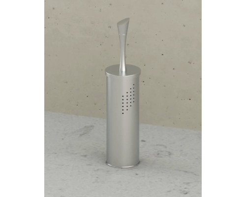 Toilettenbürstengarnitur mit Halter aus Metall