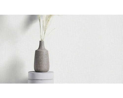 Dekorative weiße Strukturtapete mit natürlichem Look