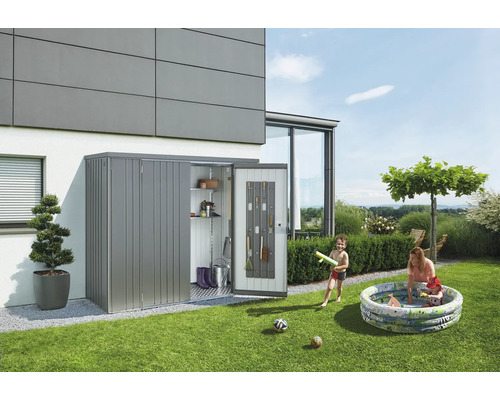 Geräteschrank Biohort Gr. 230 227 x 83 cm, silber-metallic