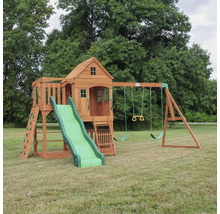 Spielplatz mit Schaukeln, Rutsche und Kletterwand für den Außenbereich