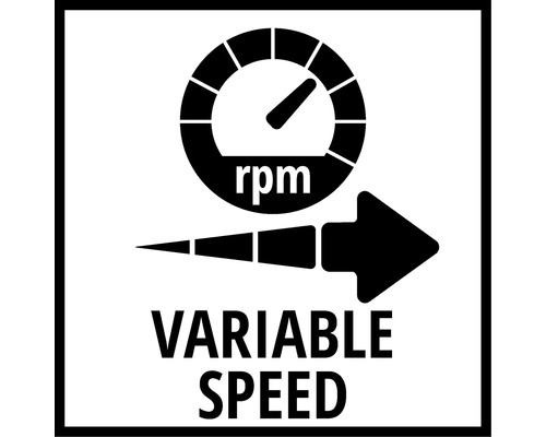 Symbol für variable Geschwindigkeitseinstellung.