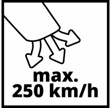 Symbol für maximale Blasgeschwindigkeit von 250 Kilometer pro Stunde
