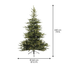 Künstlicher Weihnachtsbaum mit Beleuchtung, Höhe 240 cm