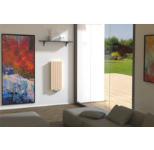 Wohnzimmer mit Flachheizkörper an der Wand