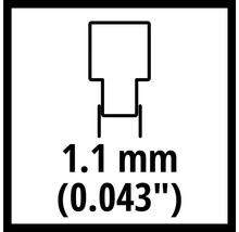 Symbol für eine Klammer mit 1,1 mm Stärke