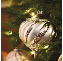 Weihnachtsbaumkugel mit spiralförmigem Muster
