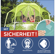 Kinderpool mit Sonnenschutzdach, Ablassventil und selbstklebendem Reparaturflicken