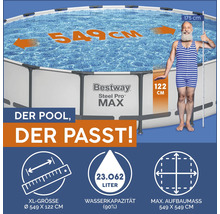 Bestway Steel Pro MAX Pool mit den Maßen 549 x 122 cm