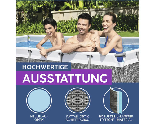 Pool mit Rattanoptik und TriTech Material