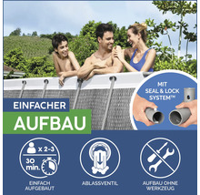 Familienpool mit einfachem Aufbau, Ablassventil und Seal and Lock System