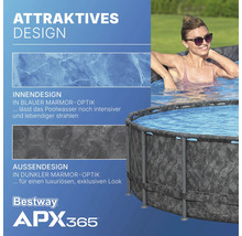 Bestway APX365 Pool mit Innen- und Außendesign in Marmoroptik