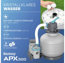 Bestway Sandfilteranlage mit Pumpe und Dekra GS Zeichen