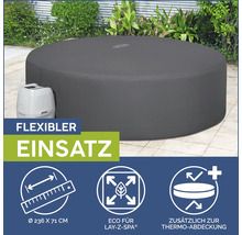 Aufblasbarer Lay-Z-Spa Whirlpool mit Abdeckung und Pumpe