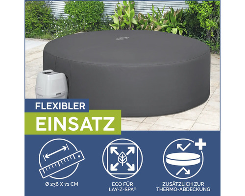 Aufblasbarer Lay-Z-Spa Whirlpool mit Abdeckung und Pumpe
